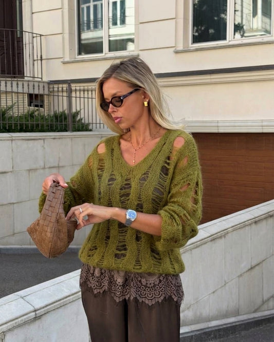 Strikkegenser i Premium Kid Mohair