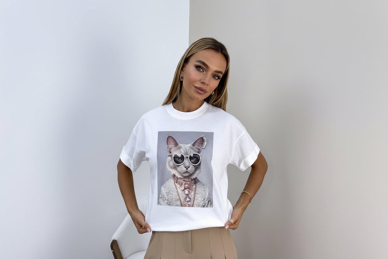 Kortermet t-skjorter Oversize