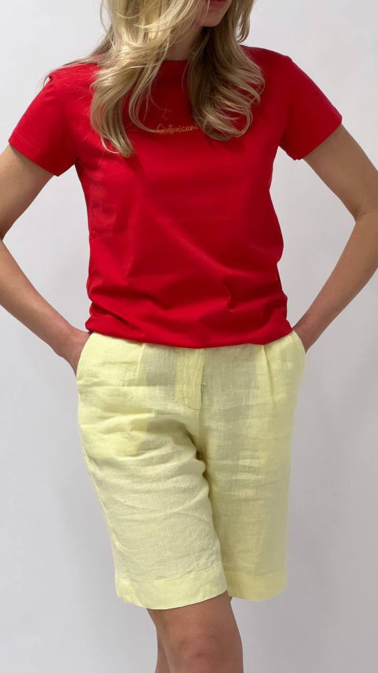 Linshorts med Legg