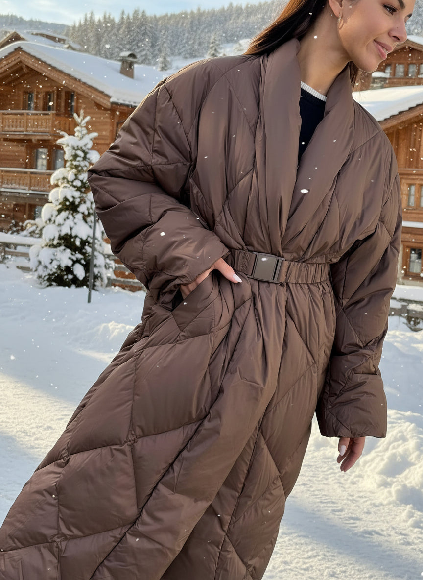 Lang vattert dunjakker