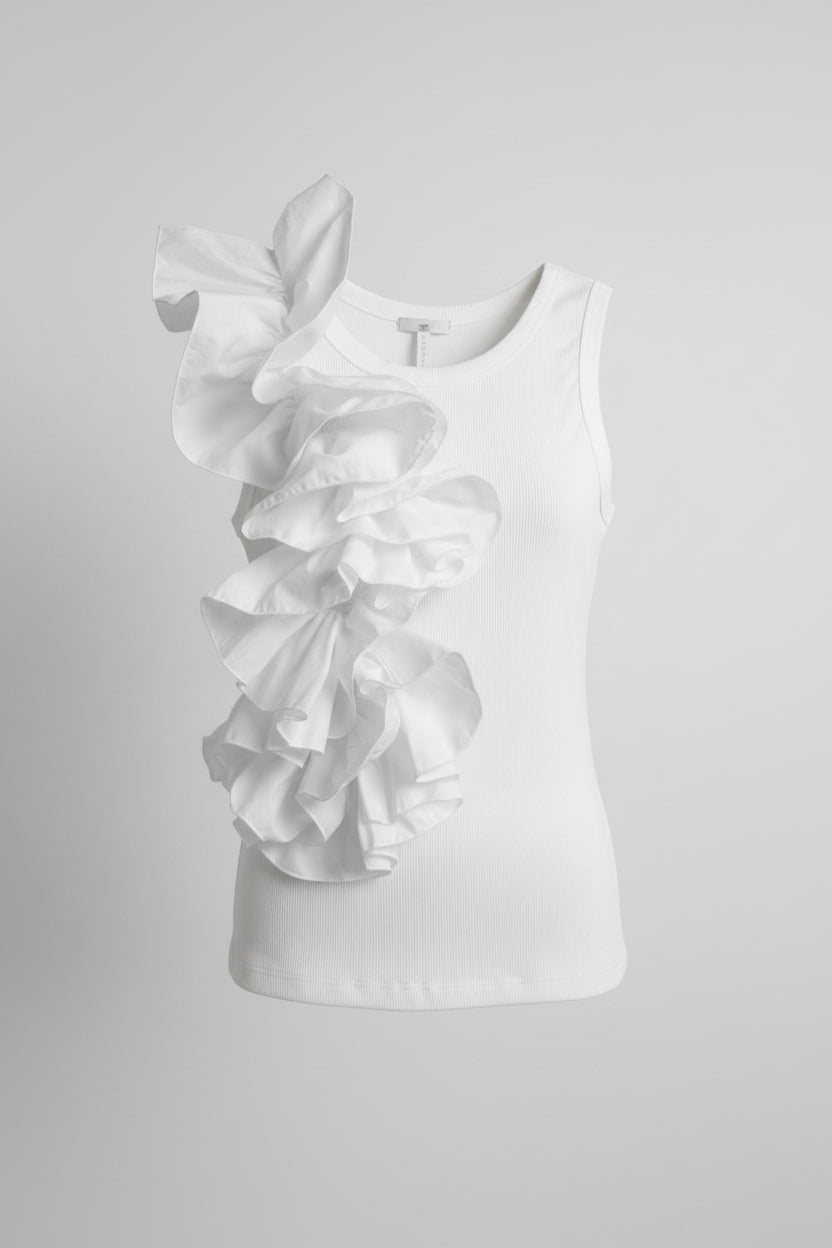 Bluse/top med volanger