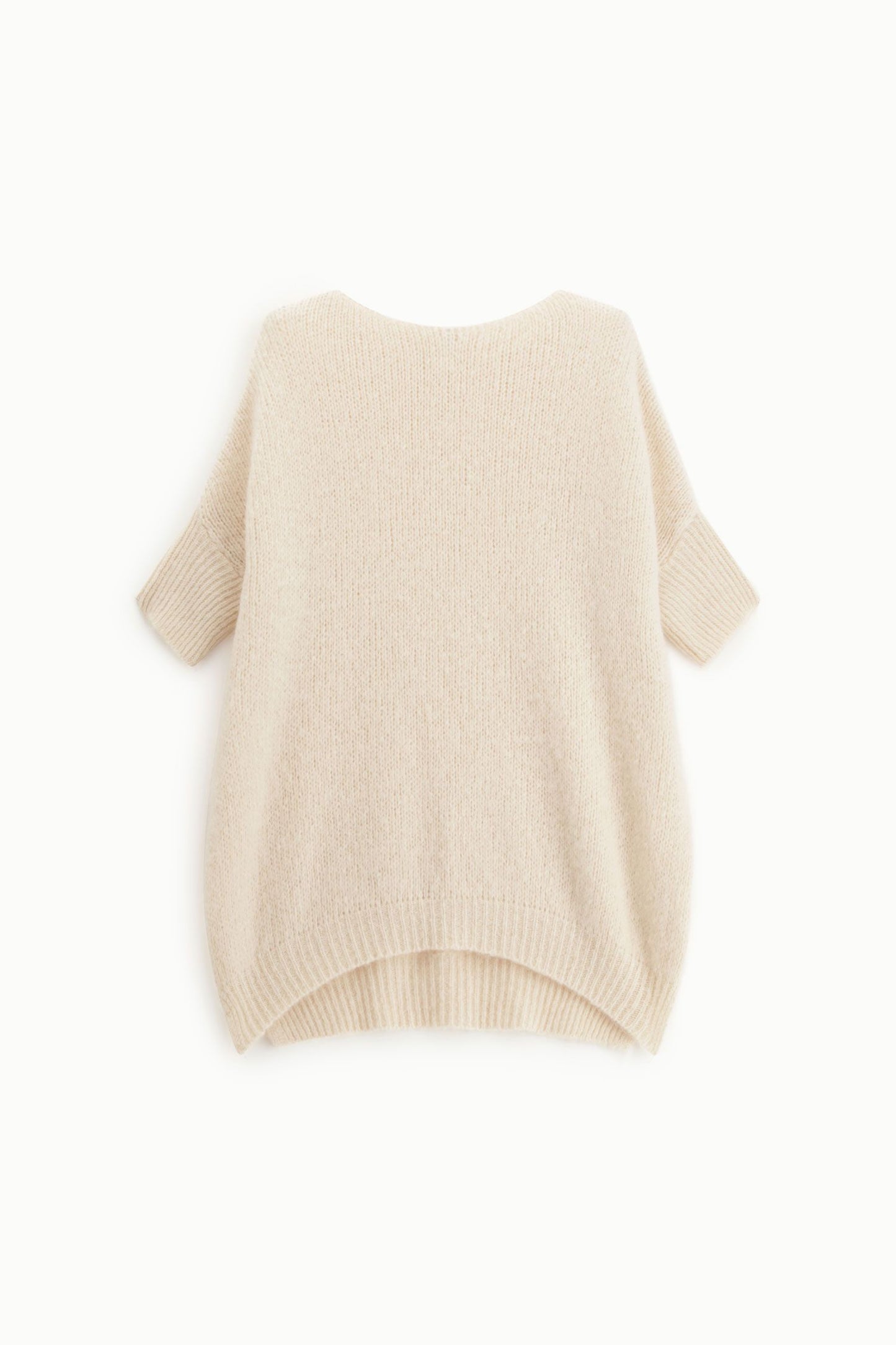 Oversized genser med trekvart ermer