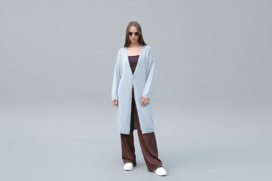 Cardigan med ull og paljetter