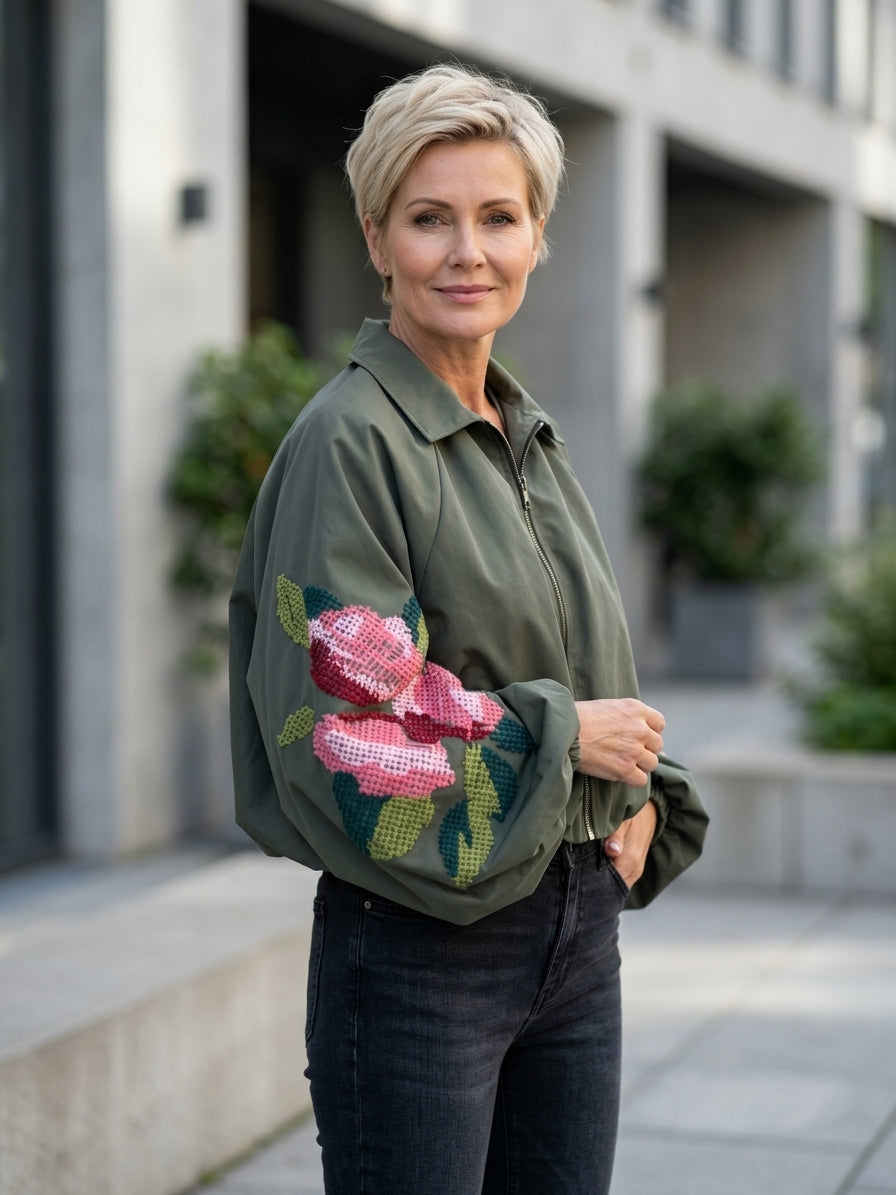 Oversized Bomberjakke for Høsten