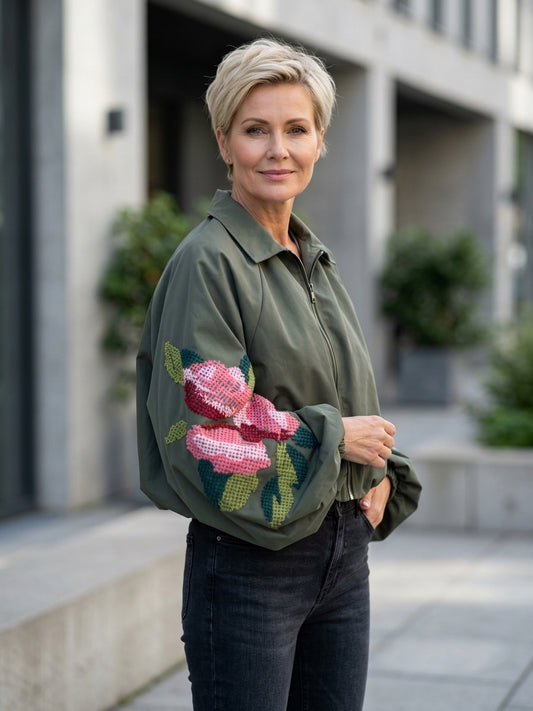 Oversized Bomberjakke for Høsten