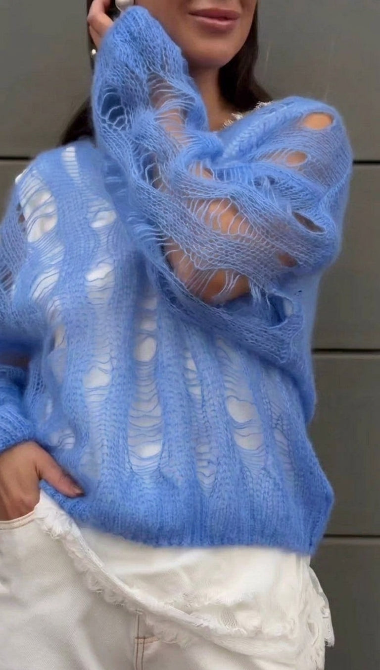 Strikkegenser i Premium Kid Mohair