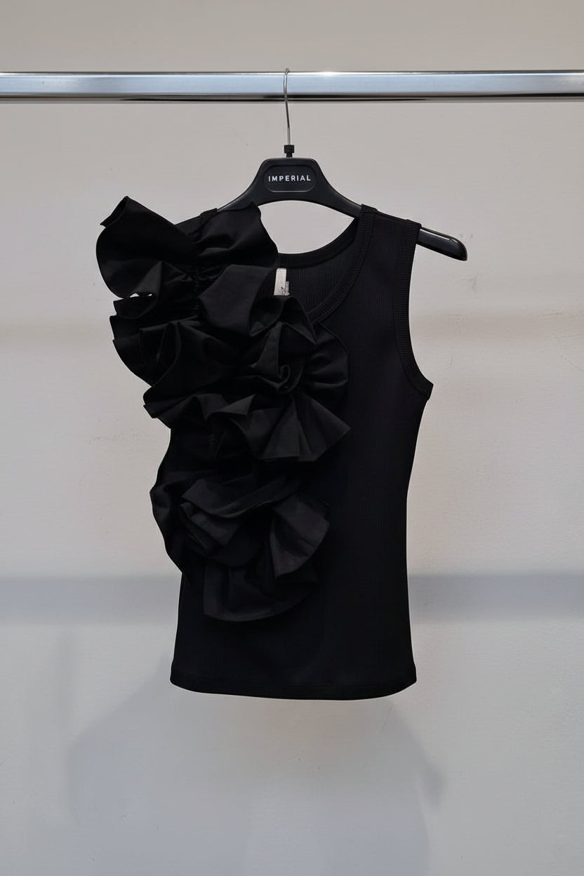 Bluse/Top med volanger