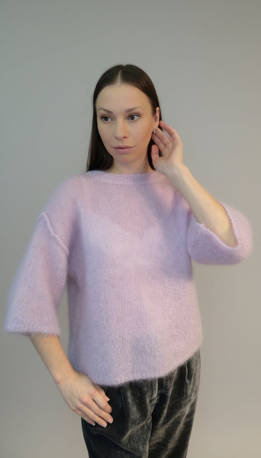 Ullgenser i fluffy Premium Kid Mohair