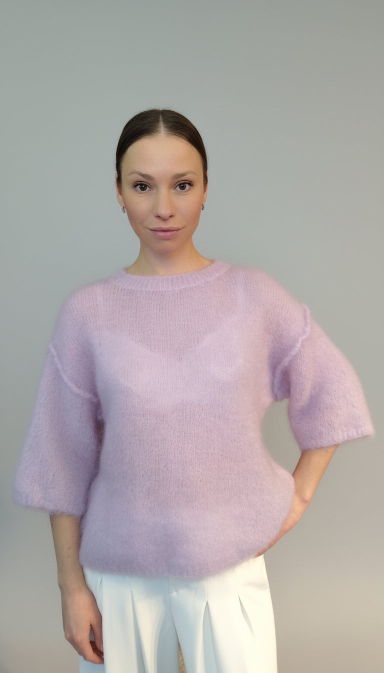 Ullgenser i fluffy Premium Kid Mohair