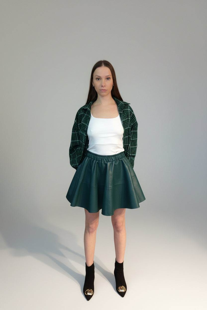 Skinnskjørt med mikrofiberbase