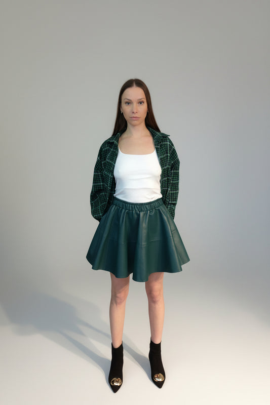 Skinnskjørt med mikrofiberbase