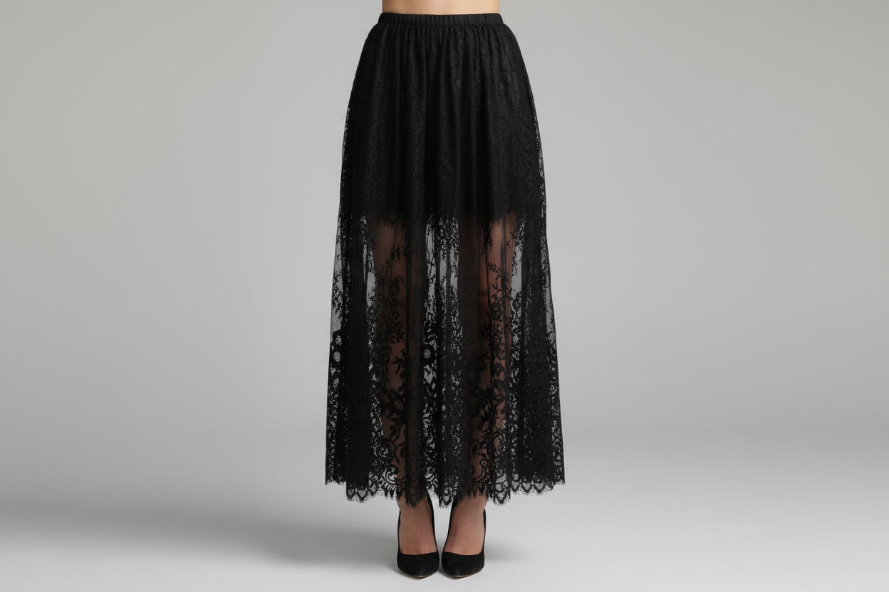 Lang blonde­skjørt