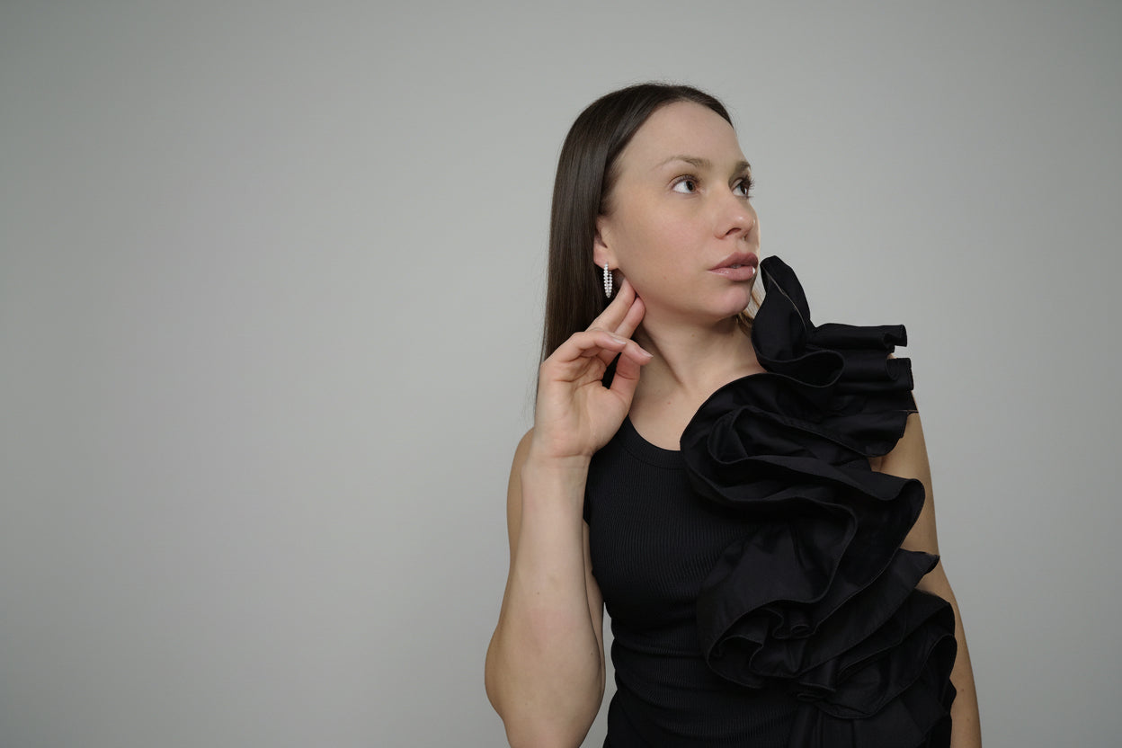 Bluse/Top med volanger