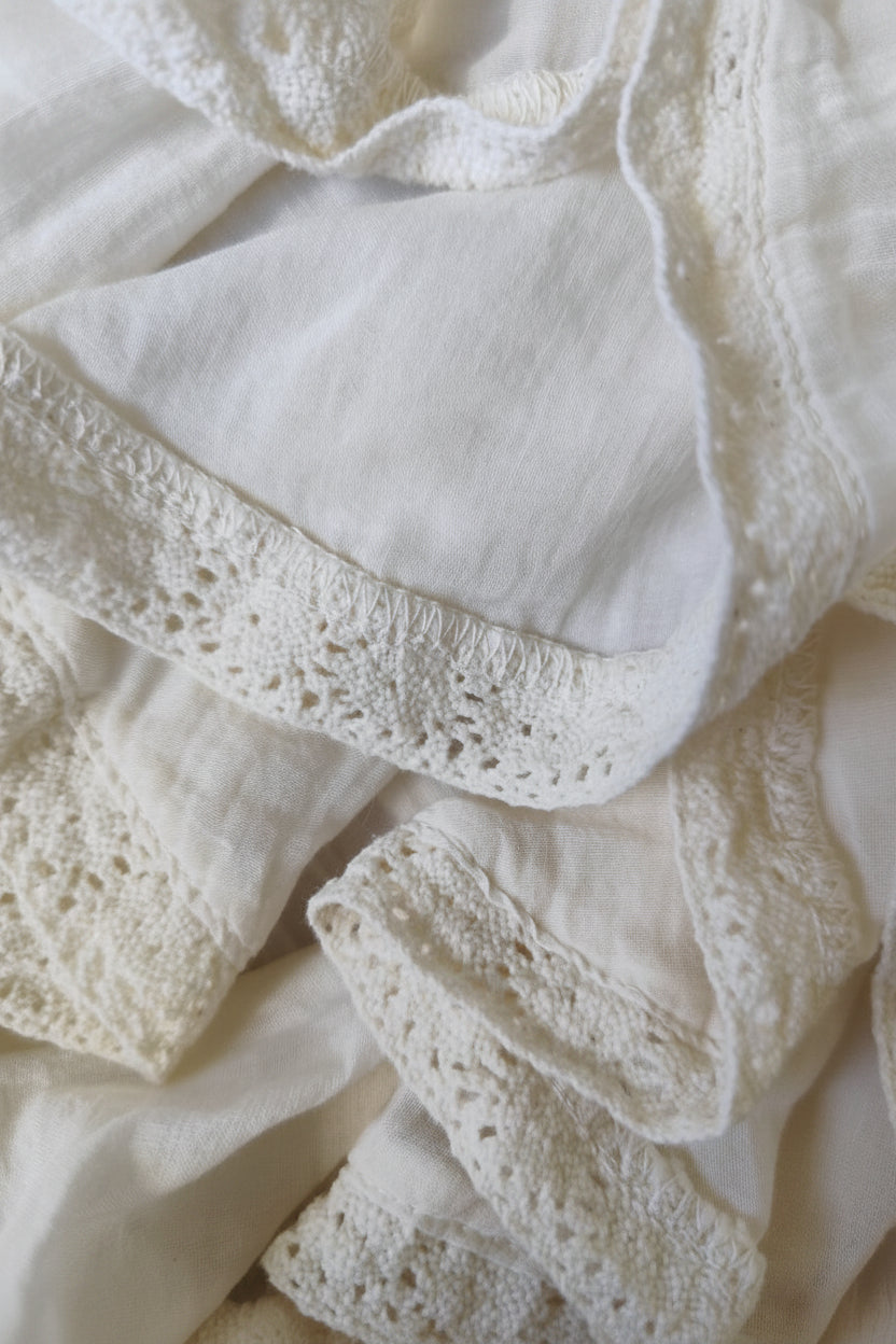 Bohem-Bluse med Volanger