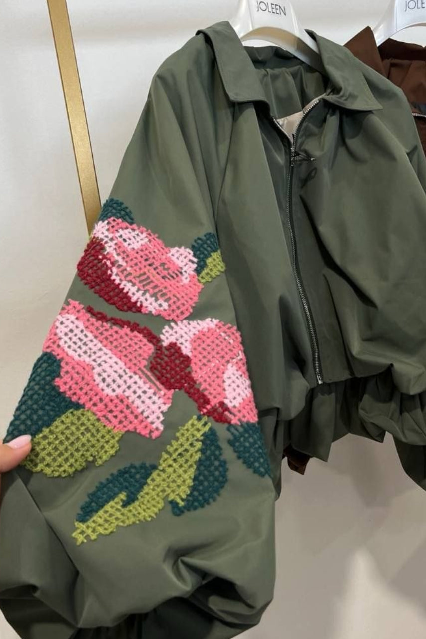 Oversized Bomberjakke for Høsten