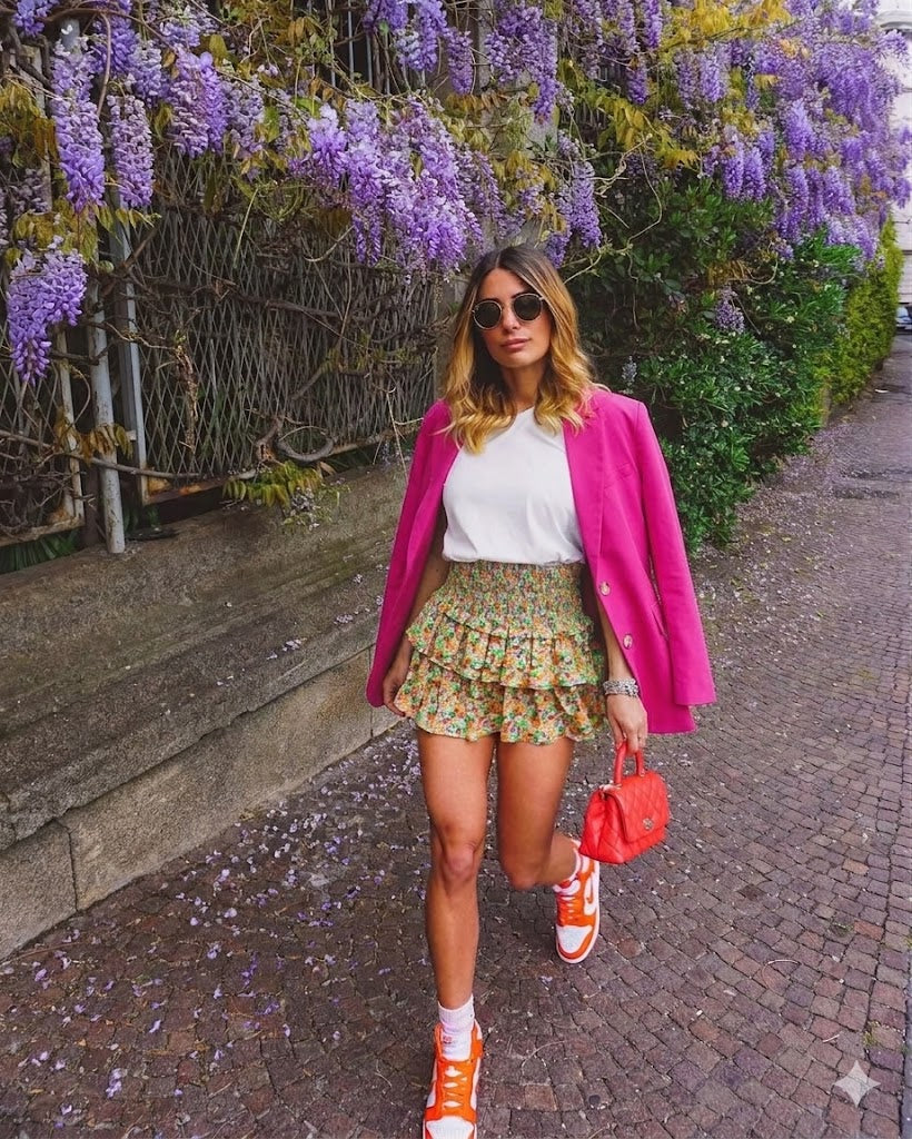 Oversized Blazer med Bomull