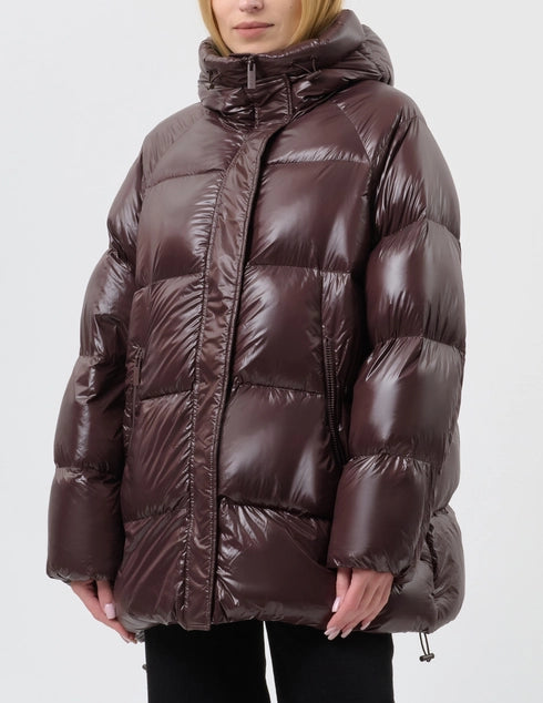 Oversized dunjakke med raglanermer